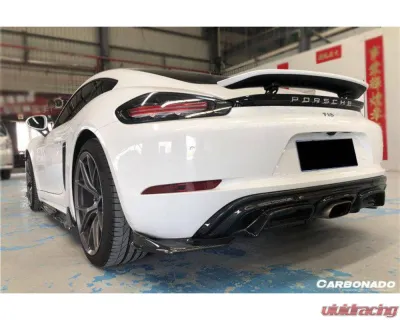 Carbonado FGCF AM Style Rear Lip Porsche Cayman | Boxster 2017-2023 - FGCF718-ARMA-RL-SET