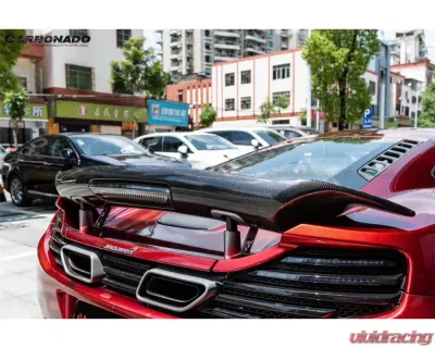 Carbonado Carbon Fiber VRS Style Trunk Spoiler for McLaren 650S & MP4 12C 2011-2017 - CF8002VRS-W