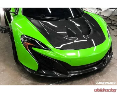 Carbonado Carbon Fiber Front Bumper Middle for McLaren 650S 2014-2017, CFRP OEM Style - CF8003OE650S-FBFL-SET