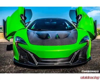 Carbonado Carbon Fiber Front Bumper Middle for McLaren 650S 2014-2017, CFRP OEM Style - CF8003OE650S-FBFL-SET