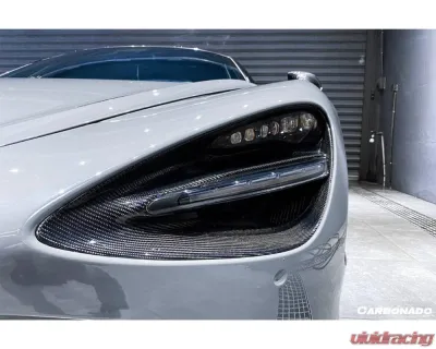 Carbonado CFRP OEM Style Headlight Inserts Tim Replacement McLaren 720S 2017-2022 - CF8005OE-HIT
