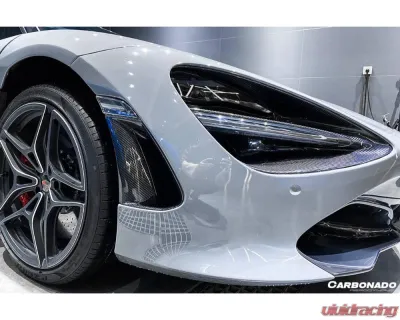 Carbonado CFRP OEM Style Headlight Inserts Tim Replacement McLaren 720S 2017-2022 - CF8005OE-HIT