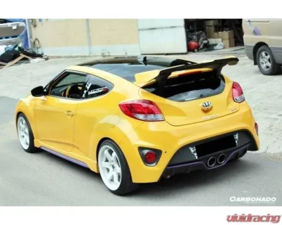 Hyundai Veloster 2012-2017 Carbonado CFRP DP Style Roof Spoiler Wing, Part No 8288DP.W - CF8288DP.W