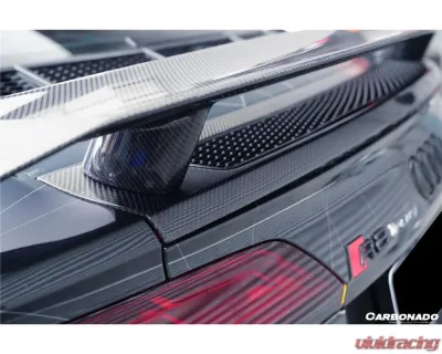 Carbonado Carbon Fiber GT Style Trunk Wing with Base for 2016-2019 Audi R8 V10 Plus - CF8358GT-WTW