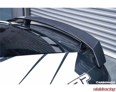 Carbonado Carbon Fiber GT Style Trunk Wing with Base for 2016-2019 Audi R8 V10 Plus - CF8358GT-WTW