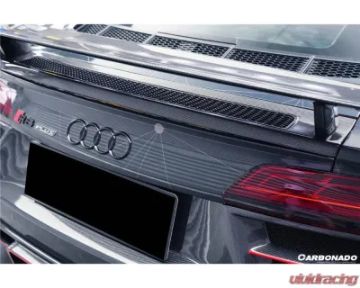 Carbonado Carbon Fiber GT Style Trunk Wing for Audi R8 2016-2023, Part No CF8358GT-W - CF8358GT-W