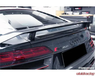 Carbonado Carbon Fiber GT Style Trunk Wing for Audi R8 2016-2023, Part No CF8358GT-W - CF8358GT-W