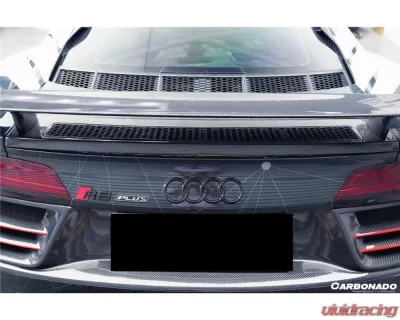 Carbonado Carbon Fiber GT Style Trunk Wing for Audi R8 2016-2023, Part No CF8358GT-W - CF8358GT-W
