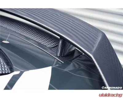 Carbonado Carbon Fiber GT Style Trunk Wing for Audi R8 2016-2023, Part No CF8358GT-W - CF8358GT-W
