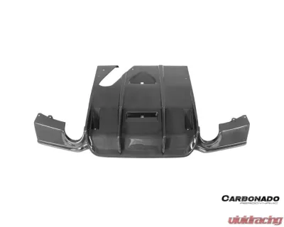 Carbonado CFRP GV Style Rear Lip w/ Caps BMW 3 Series 2011-2019 - CF8467GV-RL-SET