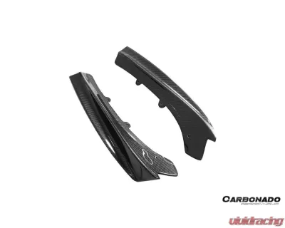 Carbonado CFRP GV Style Rear Lip w/ Caps BMW 3 Series 2011-2019 - CF8467GV-RL-SET