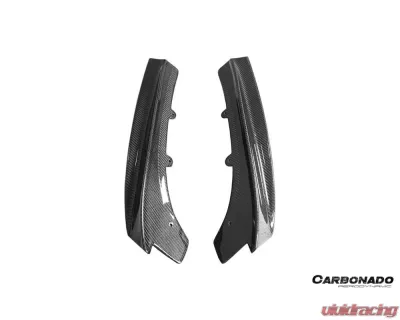 Carbonado CFRP GV Style Rear Lip w/ Caps BMW 3 Series 2011-2019 - CF8467GV-RL-SET