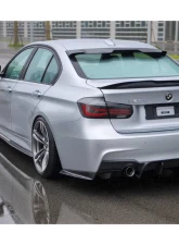 Carbonado CFRP GV Style Rear Lip w/ Caps BMW 3 Series 2011-2019                                     - CF8467GV-RL-SET - Image 5