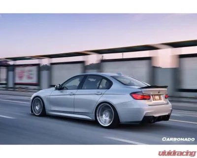 Carbonado CFRP GV Style Rear Lip w/ Caps BMW 3 Series 2011-2019 - CF8467GV-RL-SET
