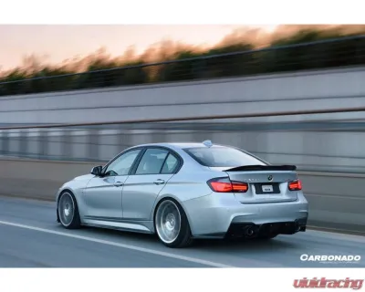 Carbonado CFRP GV Style Rear Lip w/ Caps BMW 3 Series 2011-2019 - CF8467GV-RL-SET