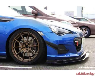 Carbonado CFRP CB Style Front Bumper Canard & Foglight Cover Subaru BRZ 2012-2016 - CF8876BRZ-CB.CRD