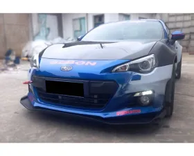 Carbonado Carbon Fiber Front Lip RBY1 Style for Subaru BRZ 2012-2016, CFRP Material