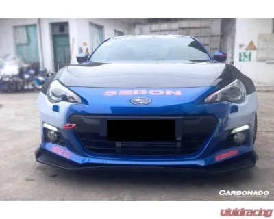 Carbonado Carbon Fiber Front Lip RBY1 Style for Subaru BRZ 2012-2016, CFRP Material - CF8876BRZ-RBY.L