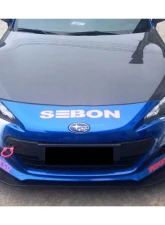 Carbonado Carbon Fiber Front Lip RBY1 Style for Subaru BRZ 2012-2016, CFRP Material                                     - CF8876BRZ-RBY.L - Image 3