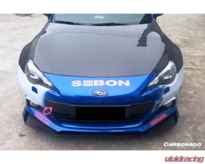 Carbonado Carbon Fiber Front Lip RBY1 Style for Subaru BRZ 2012-2016, CFRP Material - CF8876BRZ-RBY.L
