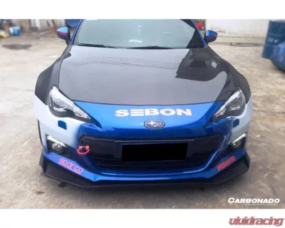 Carbonado Carbon Fiber Front Lip RBY1 Style for Subaru BRZ 2012-2016, CFRP Material - CF8876BRZ-RBY.L