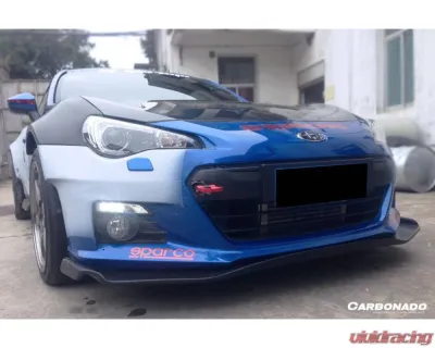Carbonado Carbon Fiber Front Lip RBY1 Style for Subaru BRZ 2012-2016, CFRP Material - CF8876BRZ-RBY.L
