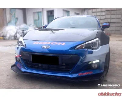 Carbonado Carbon Fiber Front Lip RBY1 Style for Subaru BRZ 2012-2016, CFRP Material - CF8876BRZ-RBY.L
