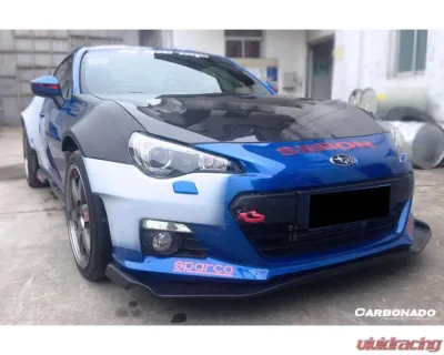 Carbonado Carbon Fiber Front Lip RBY1 Style for Subaru BRZ 2012-2016, CFRP Material - CF8876BRZ-RBY.L