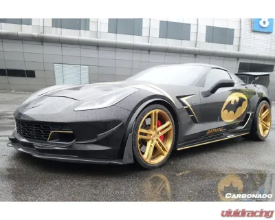 Carbonado FGCF PD Style Wide Body Rear Flares & Side Skirts Chevrolet Corvette 2013-2019 - FGCF8993PD-RFF FGCF8993PD-SS