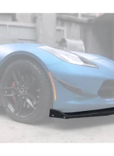 Carbonado Carbon Fiber Front Lip w/ Caps for Chevrolet Corvette C7/Z51/Z06 2013-2019                                     - CF8994Z060EM2-CRD-SET - Image 5