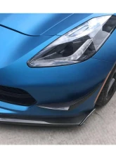 Carbonado Carbon Fiber Front Lip w/ Caps for Chevrolet Corvette C7/Z51/Z06 2013-2019                                     - CF8994Z060EM2-CRD-SET - Image 8