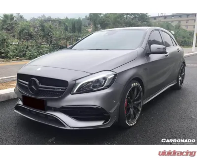 Carbonado CFRP BKSS Style Front Bumper Canards Mercedes-Benz A-Class 2016-2018 - CF9110BKSS-FBCRD
