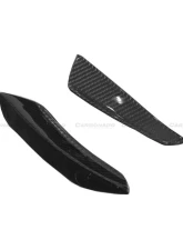 Carbonado CFRP BKSS Style Front Bumper Canards Mercedes-Benz A-Class 2016-2018                                     - CF9110BKSS-FBCRD - Image 3