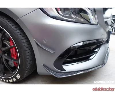 Carbonado CFRP BKSS Style Front Bumper Canards Mercedes-Benz A-Class 2016-2018 - CF9110BKSS-FBCRD