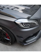 Carbonado CFRP BKSS Style Front Bumper Canards Mercedes-Benz A-Class 2016-2018                                     - CF9110BKSS-FBCRD - Image 10