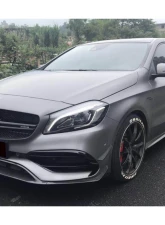 Mercedes-Benz A-Class 2016-2018 CFRP BKSS Style Carbon Fiber Front Lip CF9110BKSS-FL                                     - CF9110BKSS-FL - Image 12