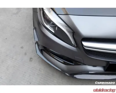 Mercedes-Benz A-Class 2016-2018 CFRP BKSS Style Carbon Fiber Front Lip CF9110BKSS-FL - CF9110BKSS-FL