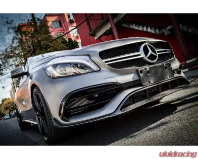 Mercedes-Benz A-Class 2016-2018 CFRP BKSS Style Carbon Fiber Front Lip CF9110BKSS-FL - CF9110BKSS-FL