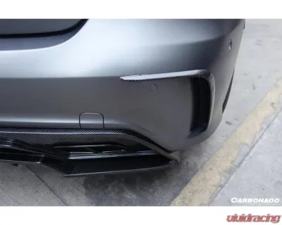 Carbonado FGCF BKSS Style Rear Bumper Canards Mercedes-Benz A-Class 2016-2018 - FGCF9110BKSS-RBCRD