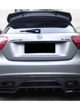 Carbonado FGCF BKSS Style Rear Bumper Canards Mercedes-Benz A-Class 2016-2018                                     - FGCF9110BKSS-RBCRD - Image 7