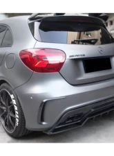 Carbonado FGCF BKSS Style Rear Bumper Canards Mercedes-Benz A-Class 2016-2018                                     - FGCF9110BKSS-RBCRD - Image 9