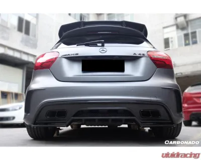 Carbonado CFRP RZS Style Rear Lip Mercedes-Benz A-Class 2016-2018 - CF9110RZS-RD