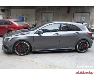 Carbonado CFRP RZS Style Side Skirts Mercedes-Benz A-Class 2016-2018 - CF9110RZS-SS