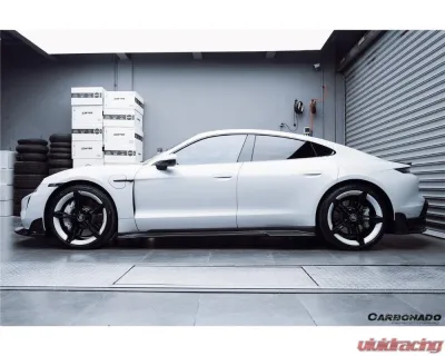Carbonado CFRP CADO Style Side Skirts Porsche Taycan2019-2023 - CF9331CADO-SS