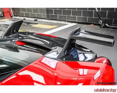 Carbonado CFRP MSY Style Trunk Wing Spoiler for Ferrari 488 GTB 2015-2019, Part No: 9503GTBMSY-W - CF9503GTBMSY-W