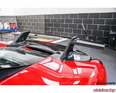 Carbonado CFRP MSY Style Trunk Wing Spoiler for Ferrari 488 GTB 2015-2019, Part No: 9503GTBMSY-W - CF9503GTBMSY-W