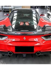 Carbonado CFRP MSY Style Trunk Wing Spoiler for Ferrari 488 GTB 2015-2019, Part No: 9503GTBMSY-W                                     - CF9503GTBMSY-W - Image 17