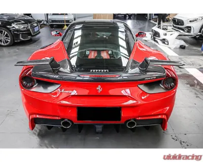 Carbonado CFRP MSY Style Trunk Wing Spoiler for Ferrari 488 GTB 2015-2019, Part No: 9503GTBMSY-W - CF9503GTBMSY-W