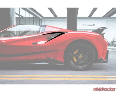 Carbonado CFRP MSY Style Side Air Intake Flaps Ferrari 488 GTB | Spyder 2015-2019 - CF9503MSY-AIFVT