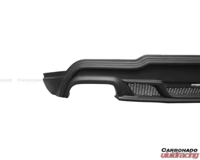 Carbonado FGCF W Style Rear Lip Diffuser w/ Exhaust Tips Maserati Ghibli S | Q4 M157 2014-2017 - FGCF9552WD.RL